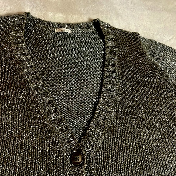 HURRY 🩶BUY NOW🩶VERY SEXY SILVER GLITTER DARK GREY TOP🩶🩶🩶BRAND: SOUTH BLUE🩶🩶 - Picture 3 of 7